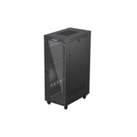 LANBERG Stalak za instalaciju, 19", 32U, 600x1000, staklena vrata LCD, ravno pakiranje, crni